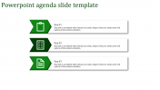 Elegant Agenda PPT Design Slide Template-Three Node