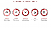 Creative Company Presentation Slide Template-Five Node