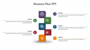 Business plan PPT-Cubes diagram	