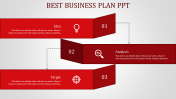 Impressive Best Business Plan PPT Slide Designs-Three Node