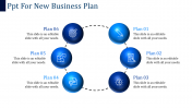 Amazing PPT For New Business Plan In Circle Slide Model
