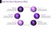 Effective PPT For New Business Plan In Purple Color Slide