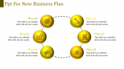 Use PPT For New Business Plan In Yellow Color Slide