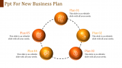 Affordable PPT For New Business Plan In Orange Color