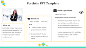 Concise Portfolio PPT Presentation  And Google Slides