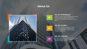 Stunning About Us PowerPoint And Google Slides Template