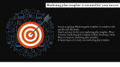 Fantastic Marketing Plan Template with Black Background