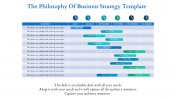 Amazing Business Strategy Template on Monthly Bases Slide