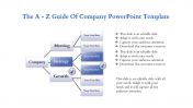 hierarchy company powerpoint template-horizontal view	