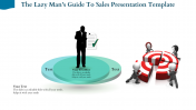 Innovative Sales Presentation Template with Two Nodes