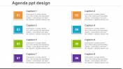 Innovative Agenda PPT Design Templates-Eight Nodes
