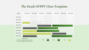 Customized PPT Chart Templates Slide Design-Green Color