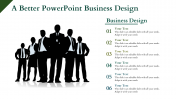 PowerPoint Business Design Template With Business Executives