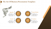 Creative Business Presentation Templates - Four Nodes