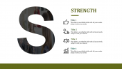 Swot Template-Strength PowerPoint presentation slides