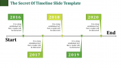 Creative Timeline Slide Template Presentation