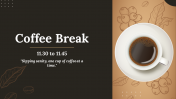 Attractive Coffee Break Presentation And Google Slides