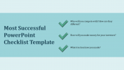 PowerPoint Checklist Template Presentation