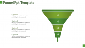 Four Node Best Simple Funnel PPT Template Slide