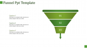 Incredible Funnel PPT Template With Three Nodes Slide