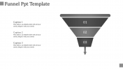 Awesome Funnel PPT Template with Three Nodes Slides