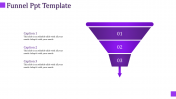 Editable Funnel PPT Template With Purple Color Slide