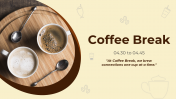 Amazing Coffee Break PPT Presentation And Google Slides