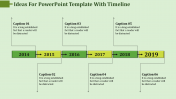 Continuous Process Powerpoint Template With Timeline