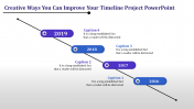 Stunning Timeline Project PowerPoint Template Slide