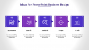 Editable Business Design PowerPoint Slide with Five Node