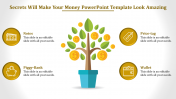 Money PowerPoint Template Presentation - Tree Model
