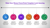 Circle Model Money PowerPoint Template Slide PPT