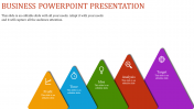 Awesome Business PowerPoint Design on Multicolour Nodes