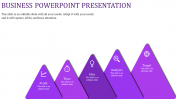 Inventive Business PowerPoint Design on Orangre Colour Node