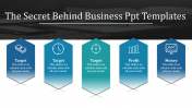 Five Node Business PPT Templates Designs