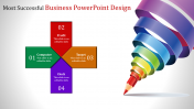 Pencil Model Business PowerPoint Design Template