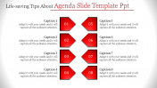 Eight Node Agenda Slide Template PPT Presentation