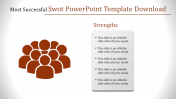 Editable SWOT PowerPoint Template with Red Theme