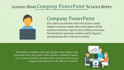 Simple Company PowerPoint Slide Template Designs