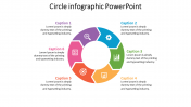 Circle Infographic PowerPoint With Arrow Diagram