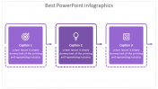 Innovative Best PowerPoint Infographics In Purple Color