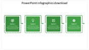 Effective PowerPoint Infographics Download In Green Color