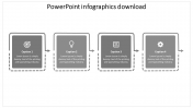 Elegant PowerPoint Infographics Download In Grey Color