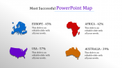 Alluring PowerPoint Map Slide Template Presentation