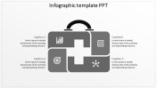 Creative Infographic Template PPT In Grey Color Slide