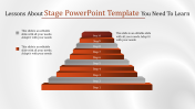 Our Best Stage PowerPoint Template Presentation Design