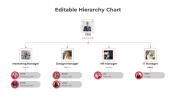 Easy To Use Editable Hierarchy Chart PPT And Google Slides