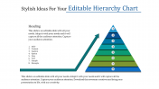 Editable Hierarchy Chart PPT Template and Google Slides