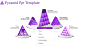 Our Predesigned Pyramid PPT Template In Purple Color