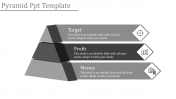 Editable Pyramid Shape 3d Model Template With Grey Theme